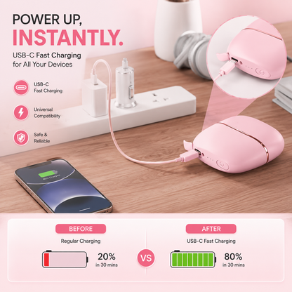 Mini Cordless Hair Straightener Brush | Rechargeable Portable Hair Straightener with 3 Heat Settings, Fast Heating Ceramic & Anti-Scald Design