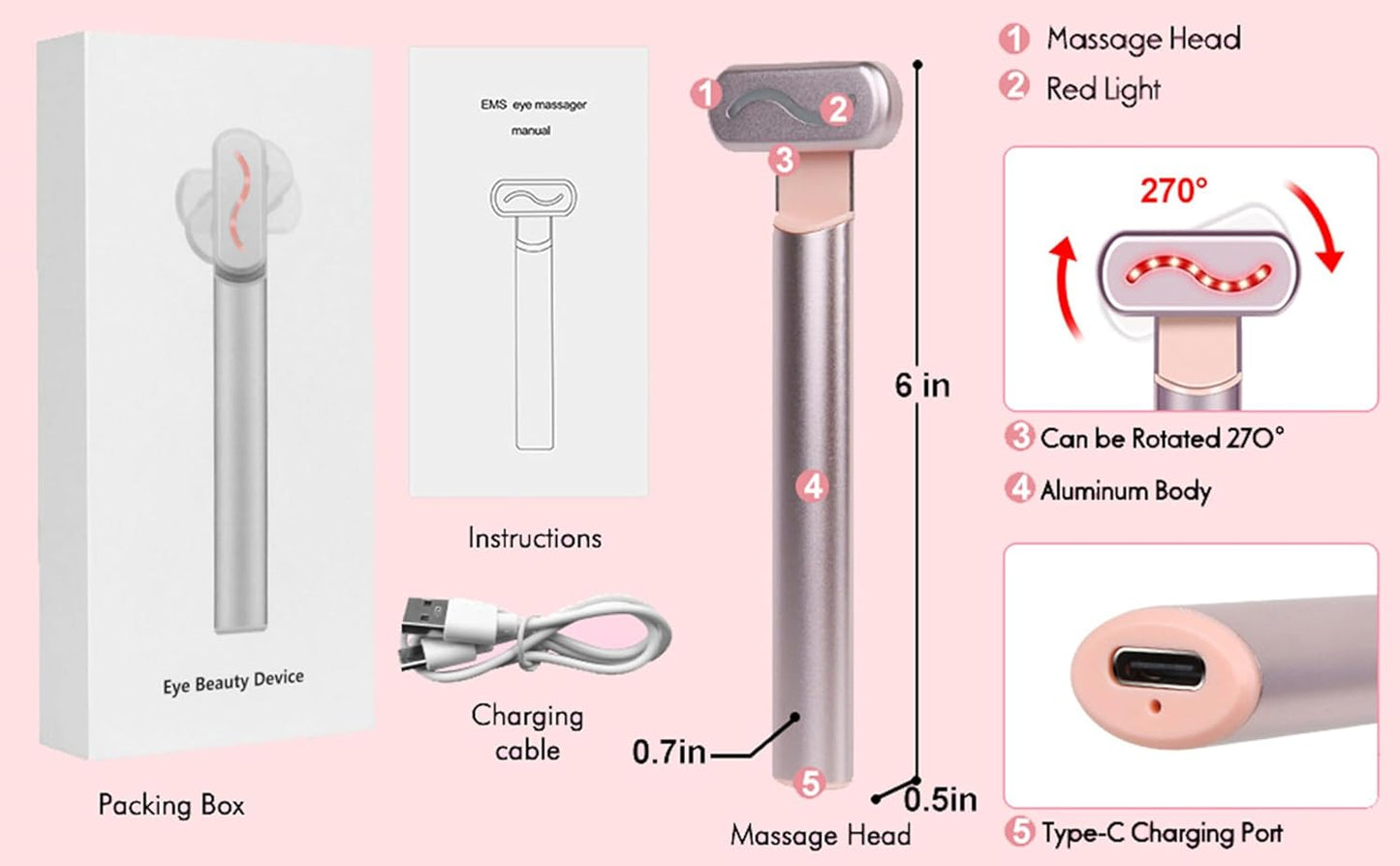 Concepta Red Light Therapy for Face 4‑in‑1 Skincare